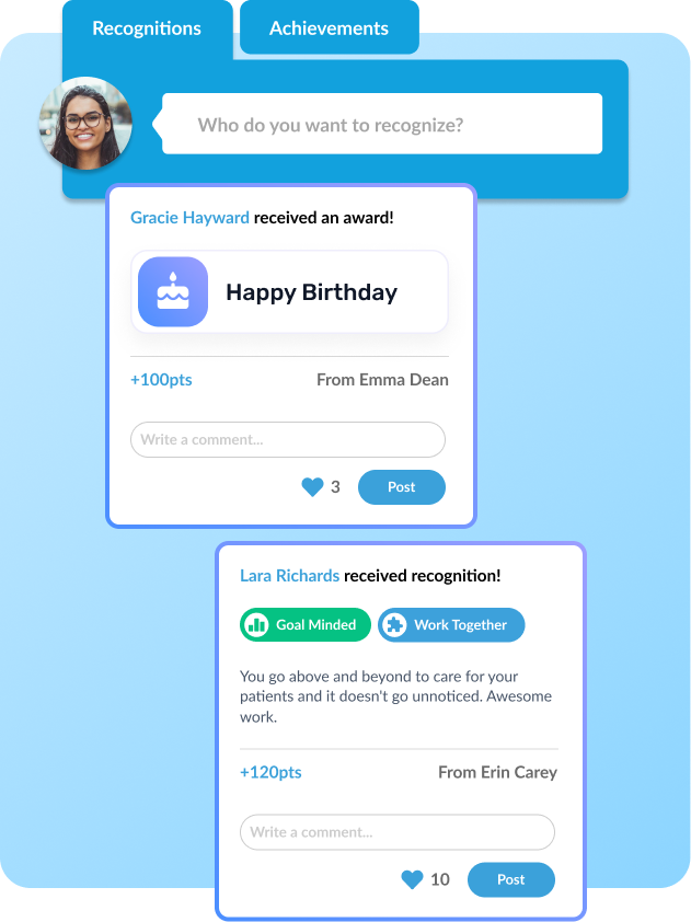 Recognition feed platforme